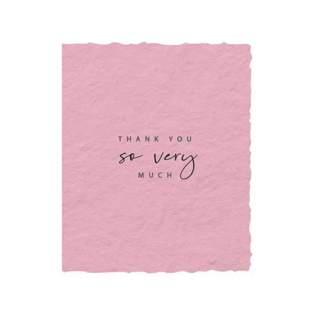 Thank You so Very Much | Gratitude Greeting Card - Etsy