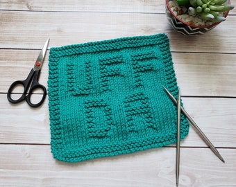 Easy Knit Dishcloth Etsy Easy Knit Dishcloth Etsy