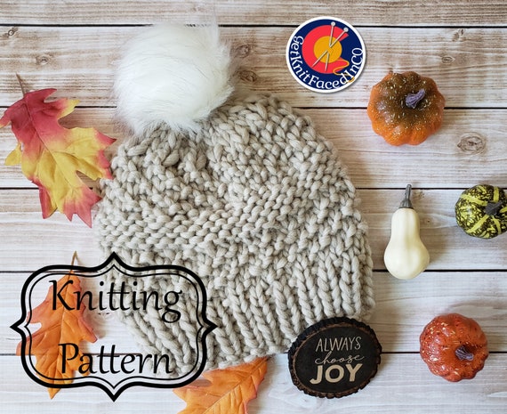 Rebecca Hat Pdf Pattern Easy Beginner Knitting Projects Simple Knit Hat