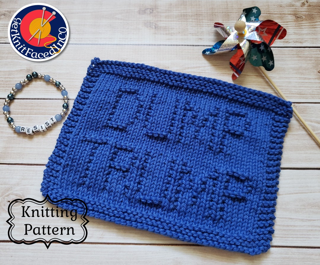 Trump Knitting Pattern Dump Trump Knit Dishcloth PDF Pattern - Easy Beginner Knitting Projects ...
