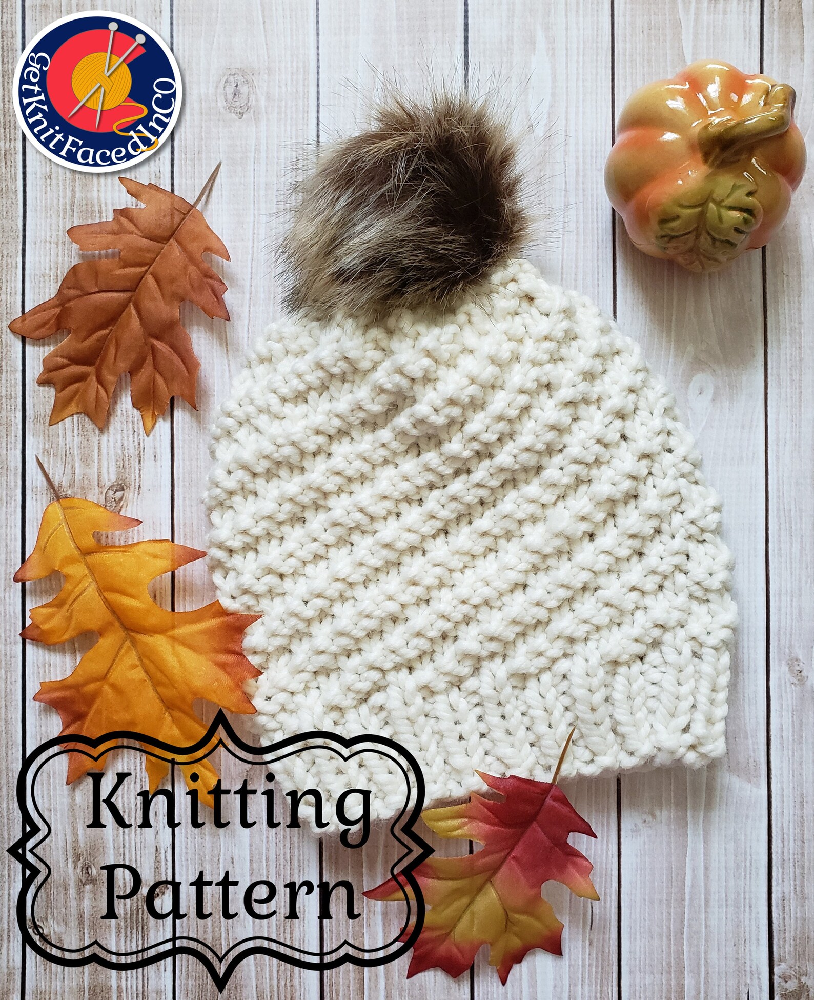 Jenn Hat PDF Pattern - Easy Beginner Knitting Projects - Simple Chunky ...