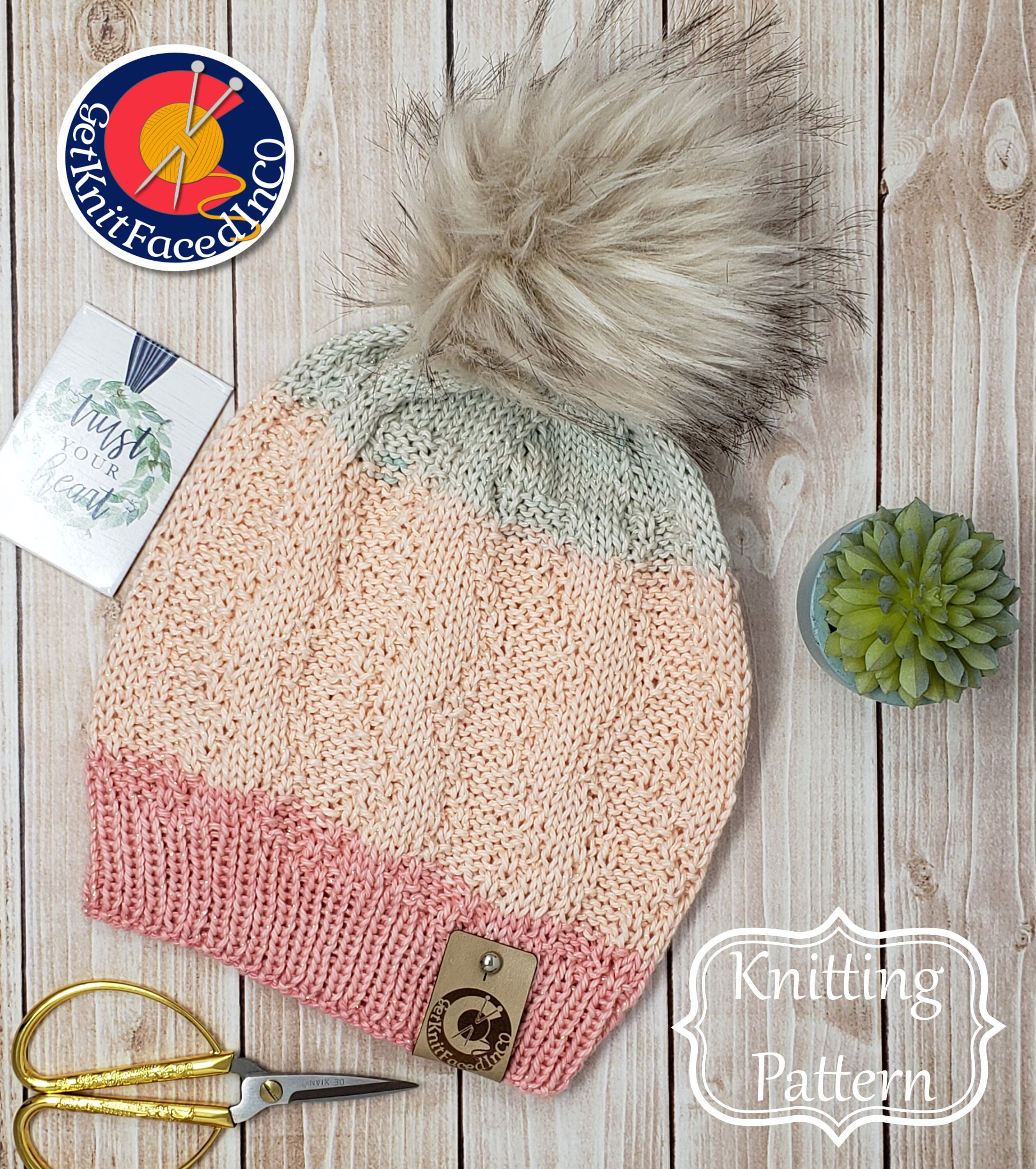 Zigalicious Hat PDF Pattern - Easy Beginner Knitting Projects - Simple ...