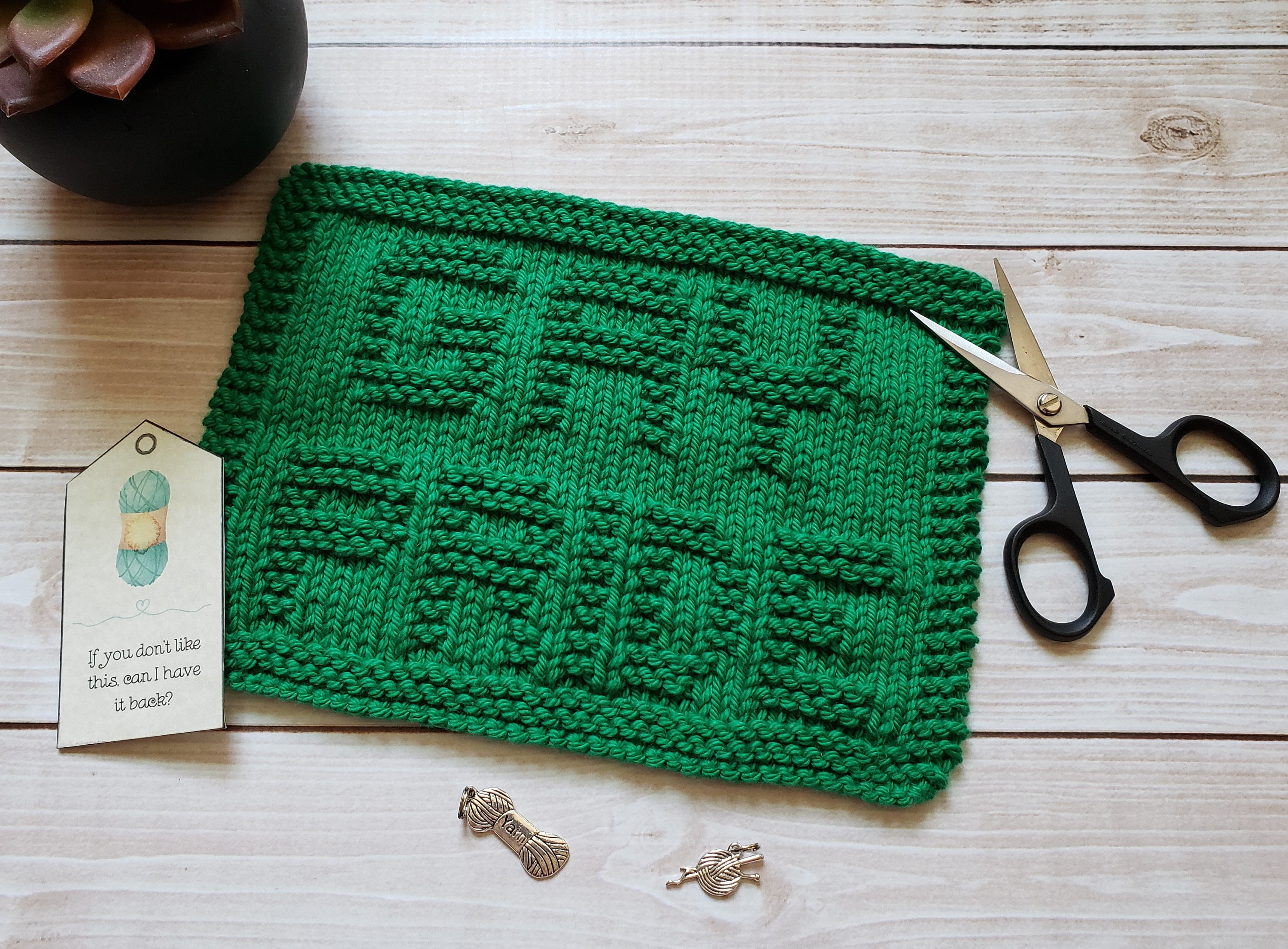 Gay Pride Knit Dishcloth PDF Pattern Easy Beginner Knitting Etsy