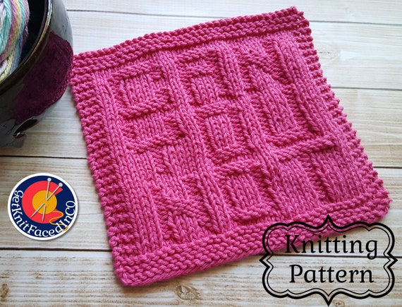 Beginner Simple Knitting Project Can You Not Knit Pdf Dish Cloth Pattern Instant Digital Download Beginner Simple Knitting Project Can You Not Knit Pdf Dish Cloth Pattern Instant Digital Download