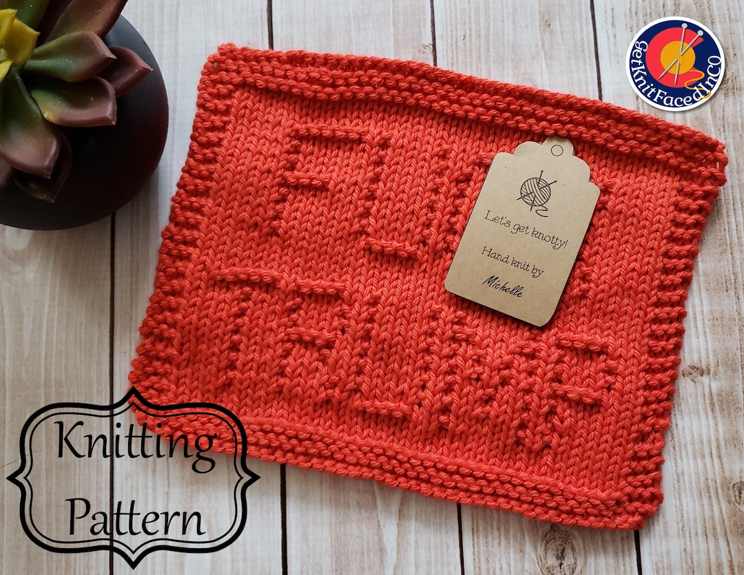 Trump Knitting Pattern F*ck Trump Knit Dishcloth PDF Pattern - Easy Beginner Knitting Projects ...