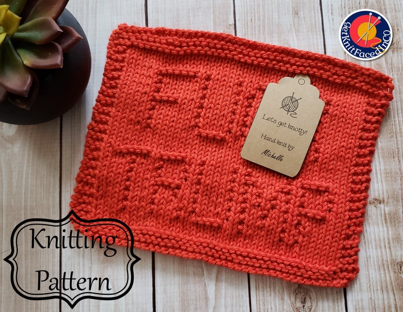 Trump Knitting Pattern F*ck Trump Knit Dishcloth PDF Pattern - Easy Beginner Knitting Projects ...