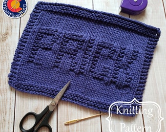 Prick Knit Dishcloth PDF Pattern - Easy Beginner Knitting Projects - Instant Digital Download