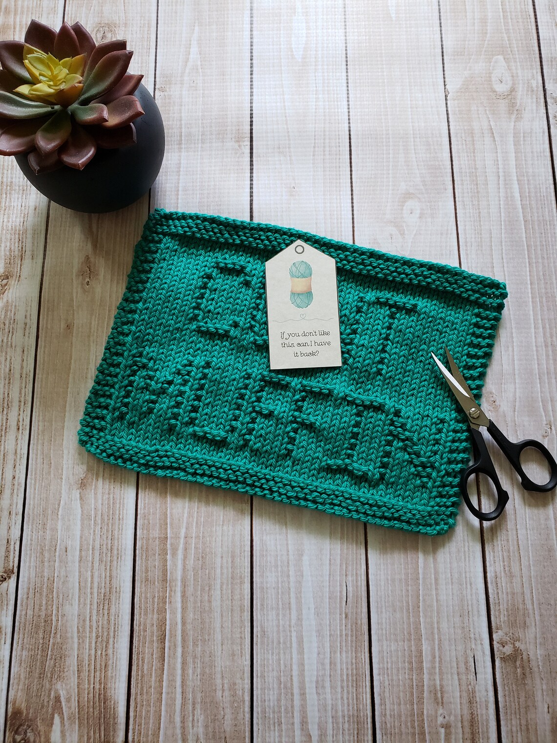 Ct Muffin Knit Dishcloth PDF Pattern Easy Beginner Etsy