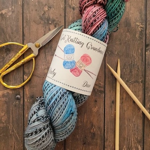 Étiquette d'annonce de grossesse imprimable - Get Knitting Grandma - Fichier PDF uniquement
