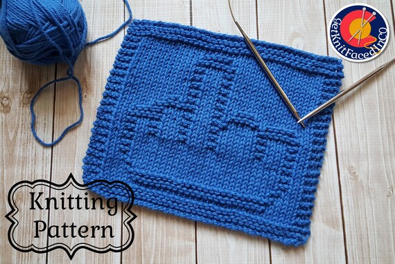 Mature Content Middle Finger Dishcloth Knit Pdf Pattern Beginner Easy Knitting Project