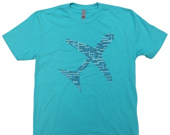 Airplane T-Shirt - Tahiti Blue