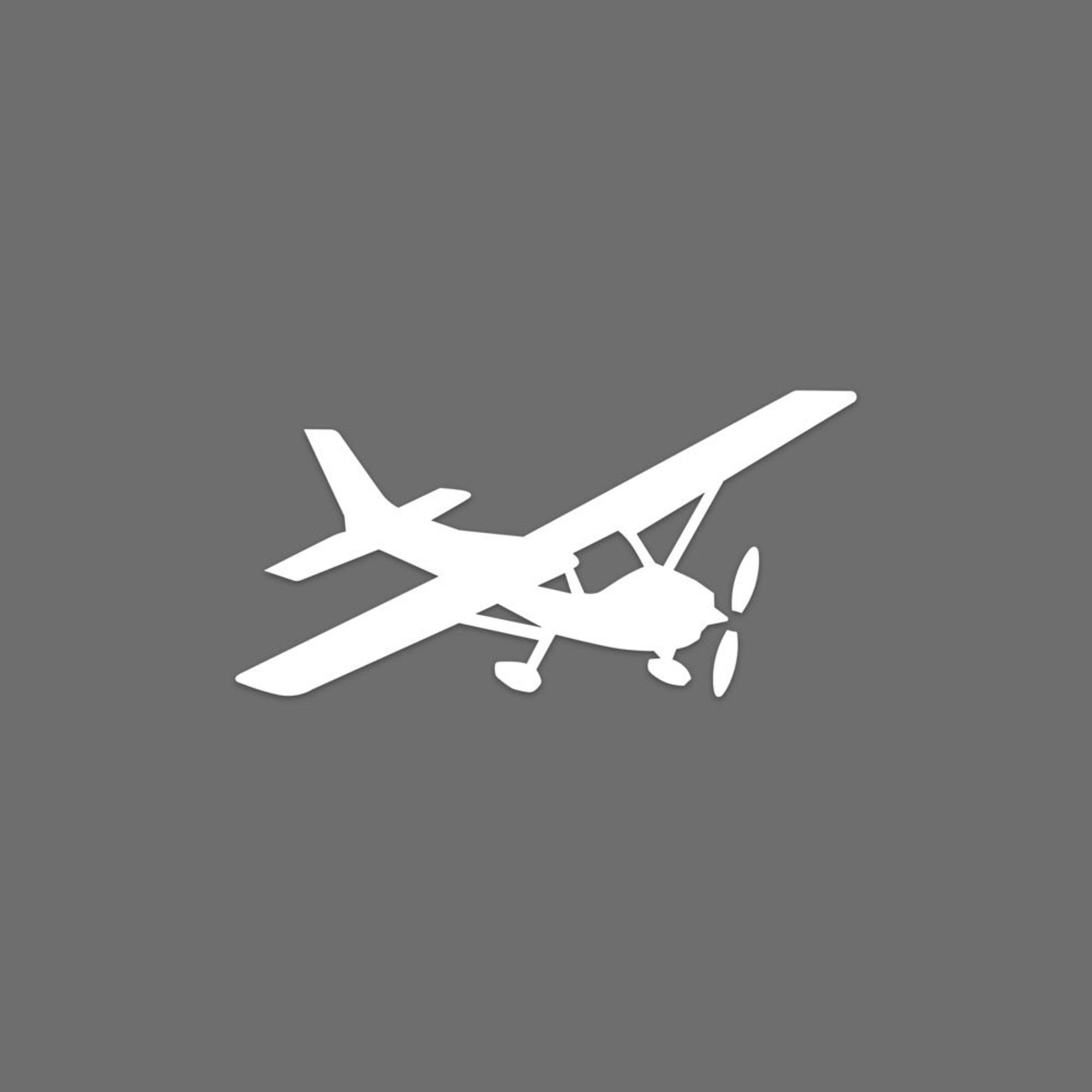Airplane Decal Transfer Sticker Cessna Skyhawk Etsy