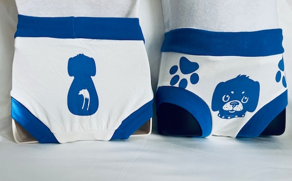 Unisex Training Pants, Blue Toddler Underwear, Neutral Colored