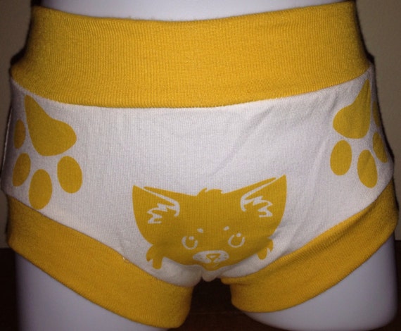 Organic Underwear for Kids, Cat Print Pants, Unisex Toddler