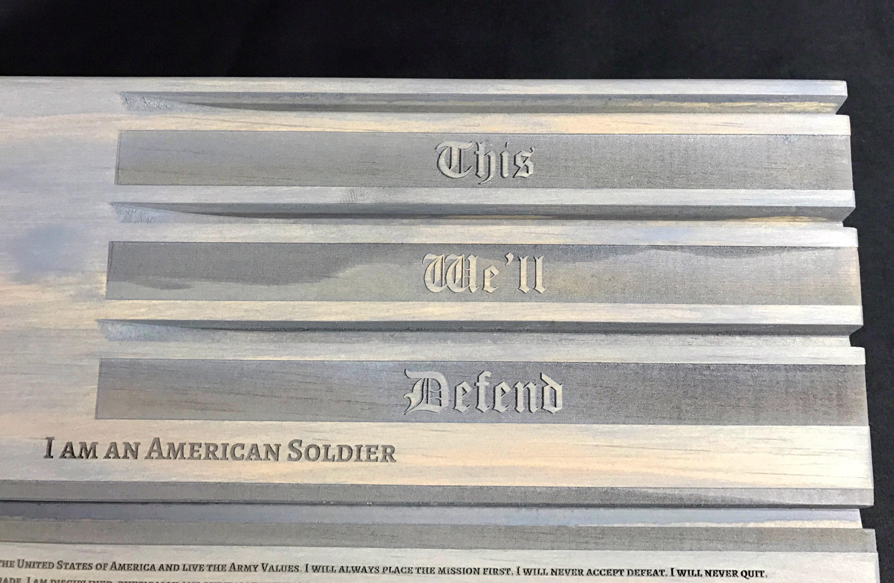 Gray Army Challenge Coin Display Army Coin Rack | Etsy