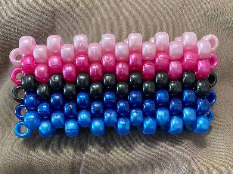 Omnisexual Pride Flag Pearlescent Bead Kandi Cuff Bracelet - Etsy
