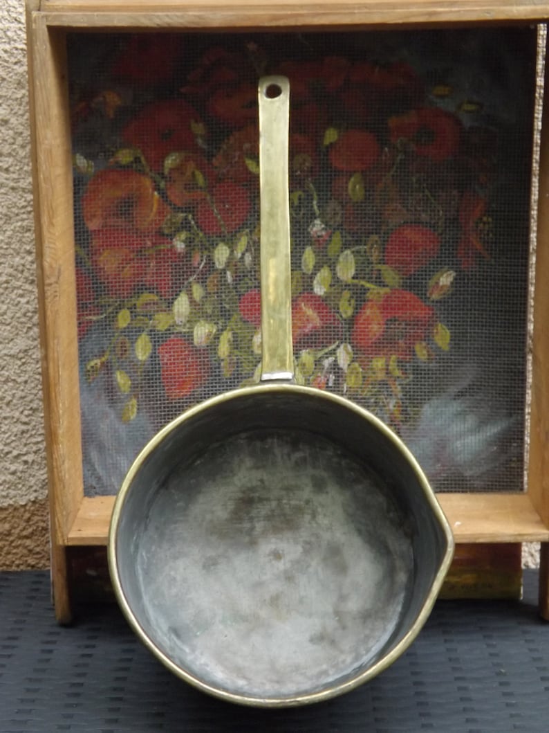 Ancienne Casserole En Cuivre Vesta - Vintage - Sauteuse à Sauce Sur Bougie