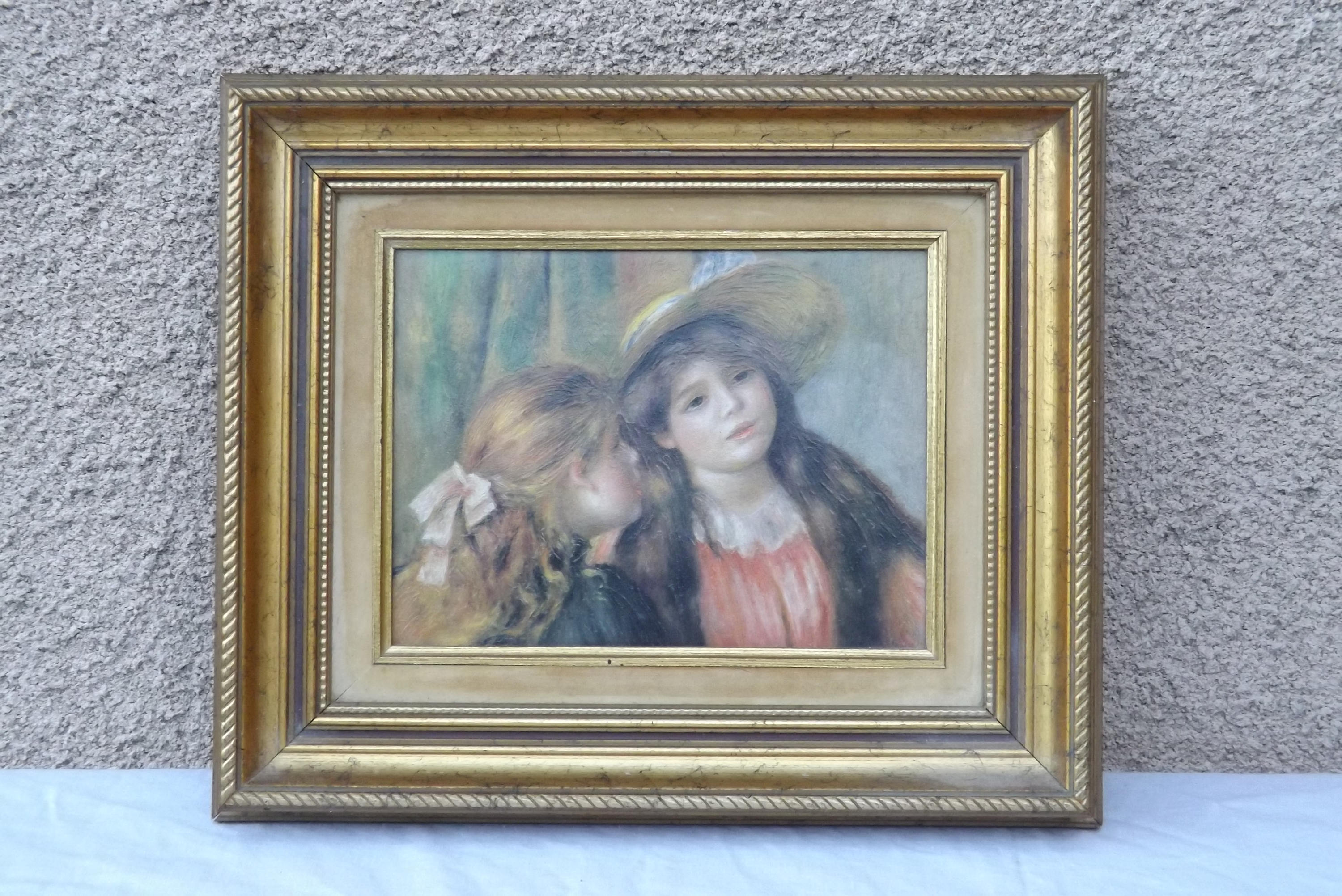 Huile sur Toile Deux Jeunes Filles