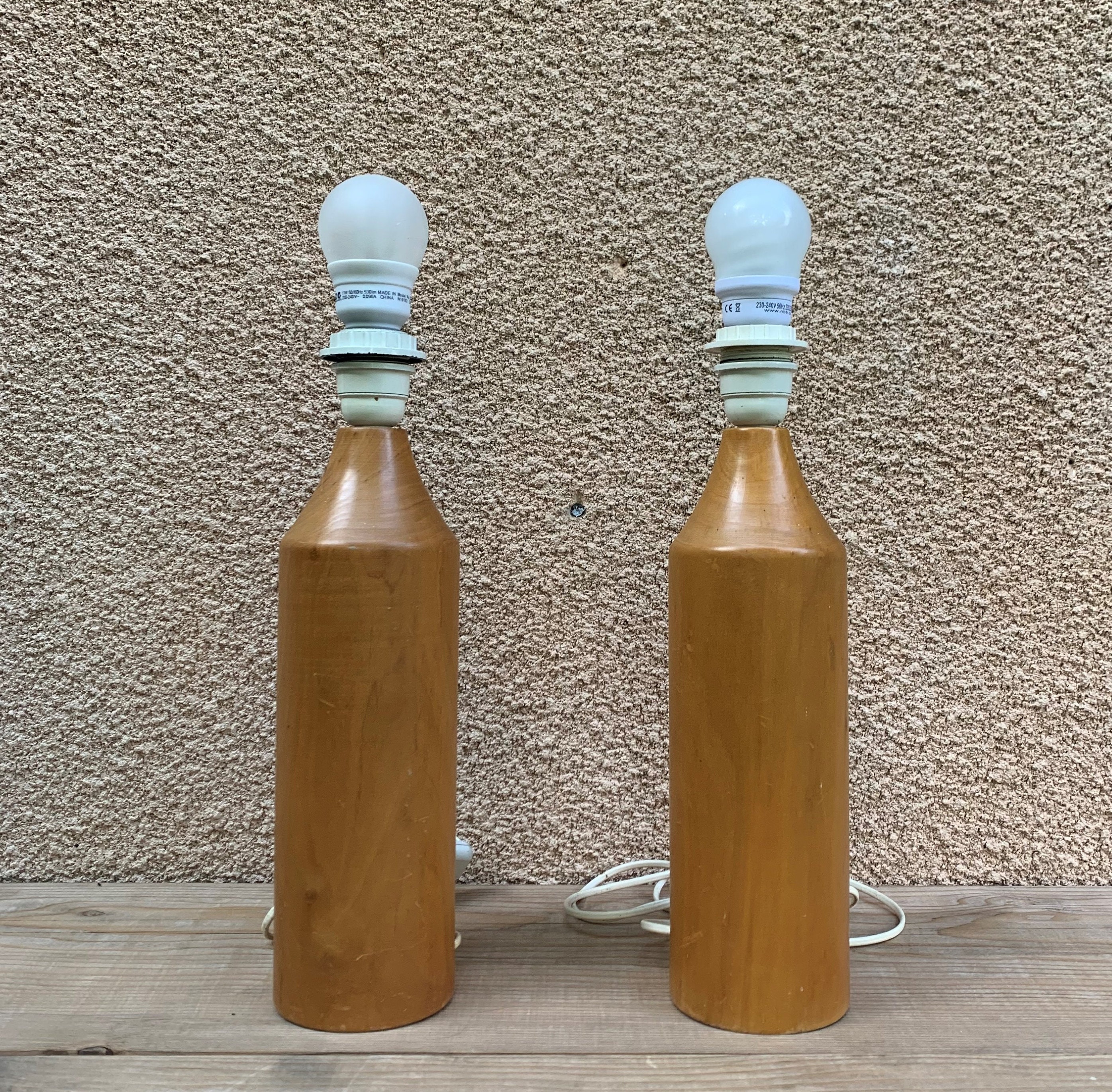 Vintage 2 Pied Lampes