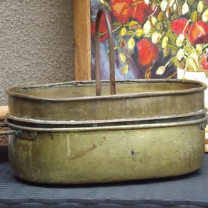 Antique Old Great Daubière   19th century copper braiser, pot