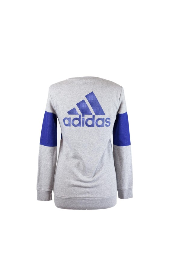 Retro Adidas 3D Blue Mesh Gray Pullover Sweatshirt S Etsy