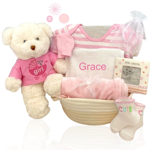 Baby Girl Gifts Basket Etsy