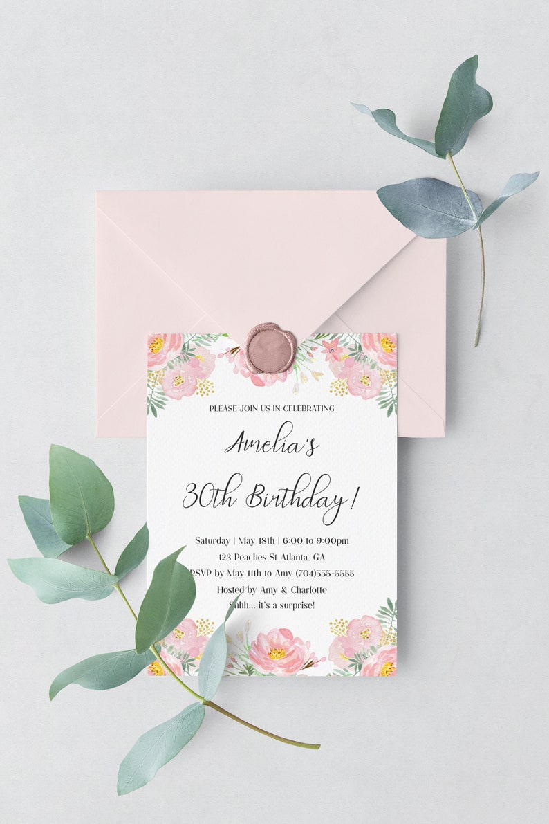 10th Birthday Invitation Template Download Birthday | Etsy 10th Birthday Invitation Template Download Birthday | Etsy