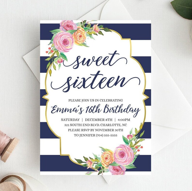 Floral Adorable 16 Invitation Printable Cute 16 Invites Template, Lovable 16 Invitation Blue Cute 16 Invitation Military services Gold Blush Purple image relating to Printable Sweet 16 Invitations named Floral Adorable 16 Invitation Printable Lovable 16 Invites Template, Cute 16 Invitation Blue Adorable 16 Invitation Army Gold Blush Crimson