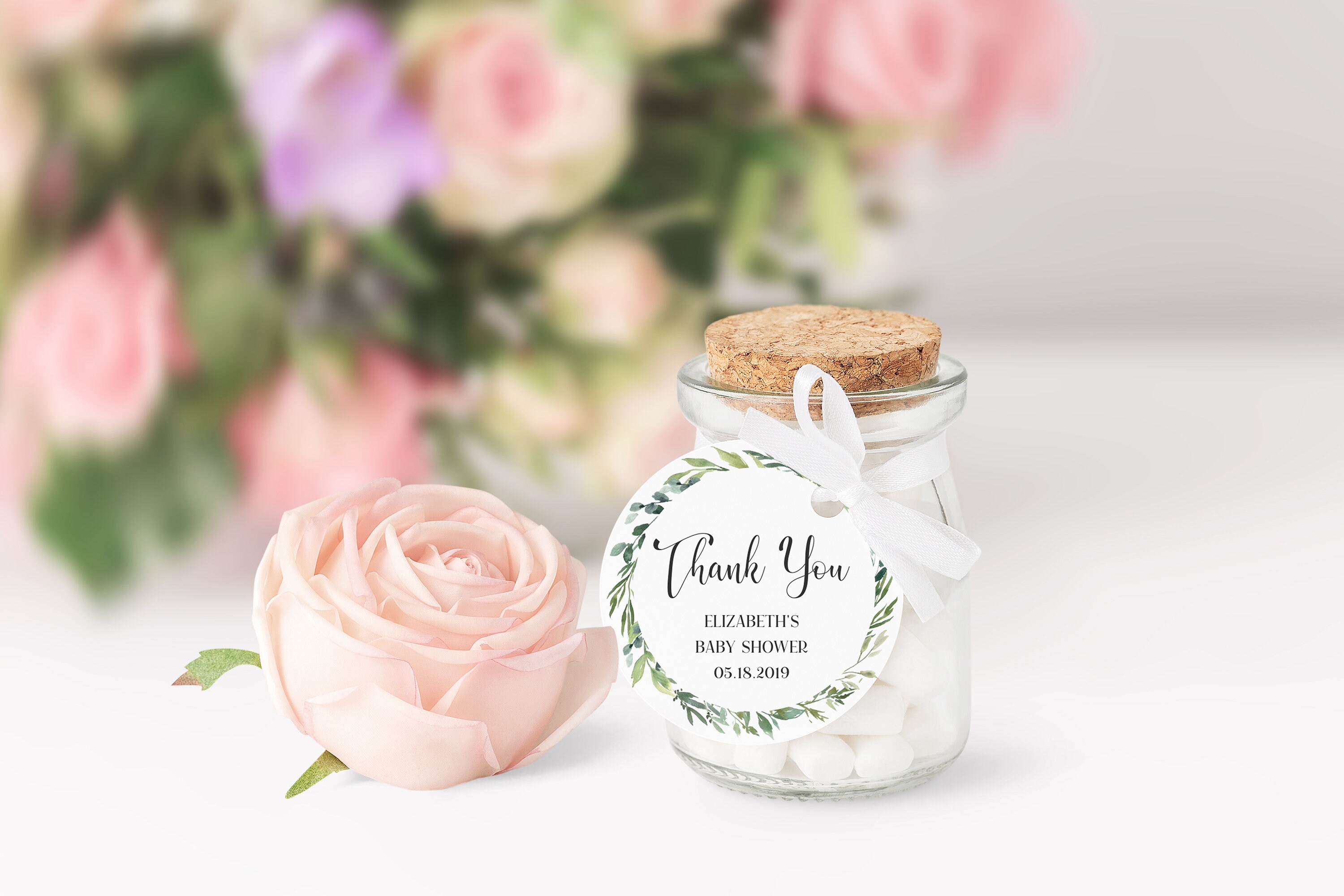 Printable Baby Shower Tags Baby Shower Thank You Tags Baby Etsy