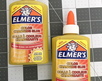 color changing glue for slime, elmers glue, yellow glue, glue for slime, craft glue, slime glue, all purpose glue, school glue