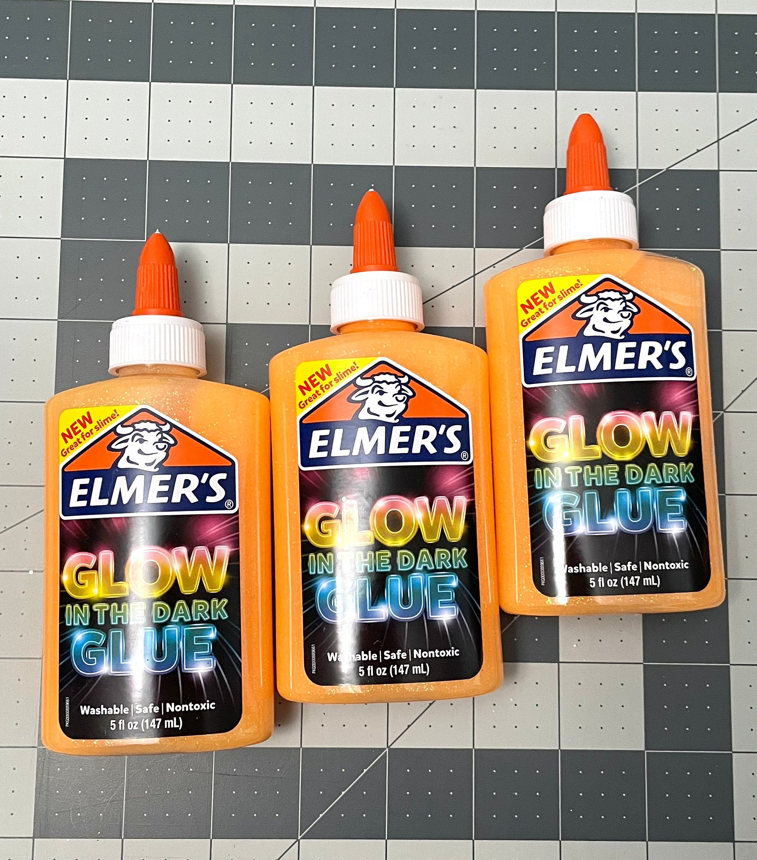 Elmers Glue, Glow in the Dark Glue, Glue for Slime, Glitter Glue, Orange  Glue, Kids Crafts 