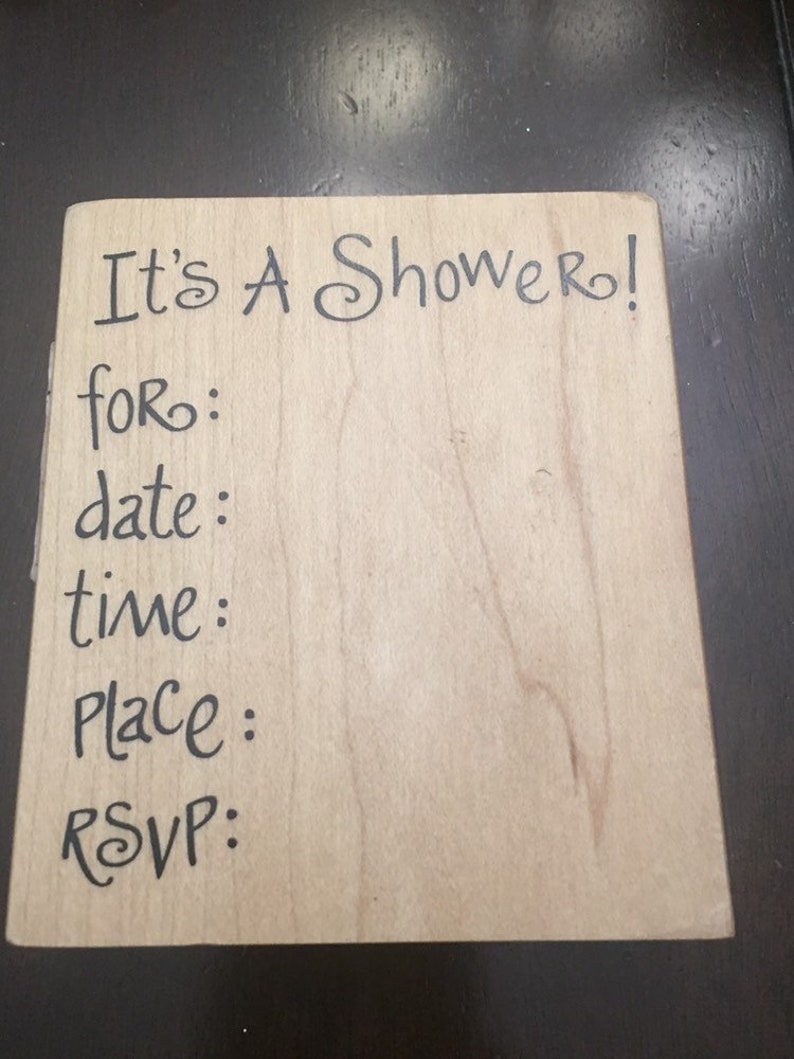 card diy card making stamp bridal shower stamp baby shower stamp wood stamp shower stamp its a shower stamp rubber stamp