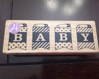baby stamp, baby shower stamp, baby announcement stamp, card making stamp, card diy, kids crafts, rubber stamp, wood stamp,