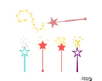Download Princess wand svg | Etsy