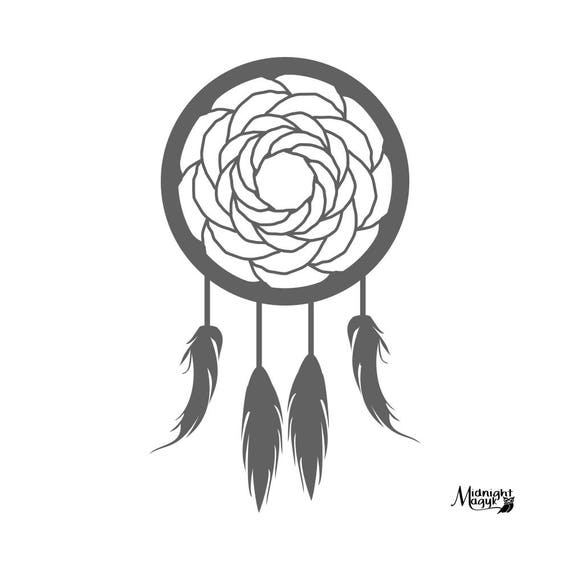 Download Rose Dream Catcher SVG PNG Cricut and Silhouette Cut File ...