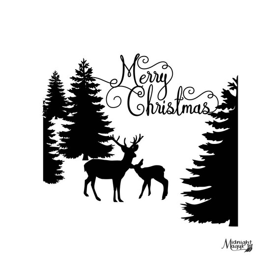Download SVG Deer Christmas Cricut and Silhouette Cut File Instant ...