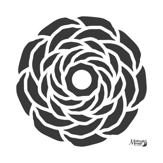 Download Items similar to Rose Mandala SVG,Cricut and Silhouette Cut File, Cuttable Design, Instant ...