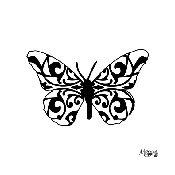 Download Items similar to Filigree Butterfly 2 SVG, Cricut and ...