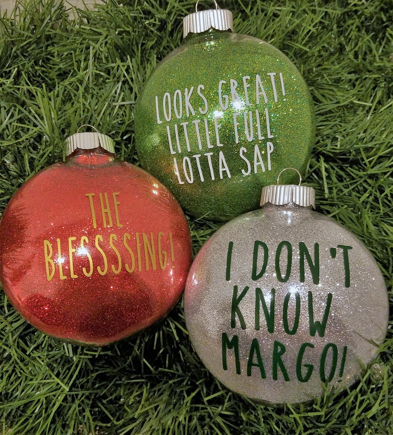 Funny Ornaments l Movie Quotes l Christmas Vacation l Glitter Etsy