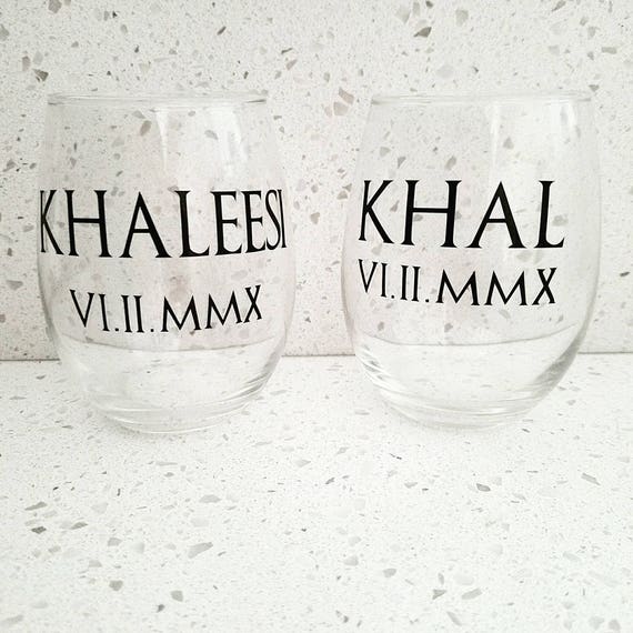 Game Of Thrones Inspired Barware L Khal Khaleesi Set L Roman Etsy