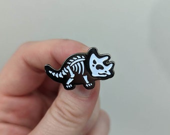 Triceratops Skeleton - Enamel Pin