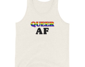 Queer AF Unisex Tank Top