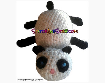 Mini ours panda Amigurumi Crochet Pattern PDF