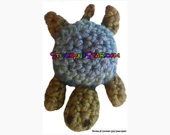 Mini Micro Baby Turtle Amigurumi Crochet Pattern PDF