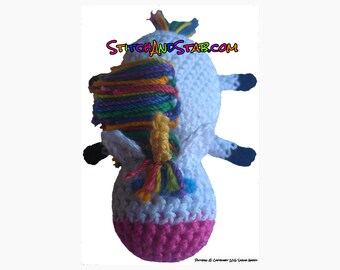 Mini Baby Unicorn Amigurumi Crochet Pattern PDF