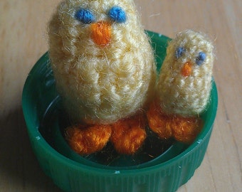 Mini Baby Chick Chicken Amigurumi Crochet Pattern PDF