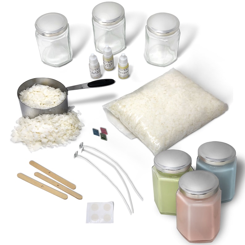 Complete Soy Wax Candle Making Kit DIY Beginners Set Includes Etsy