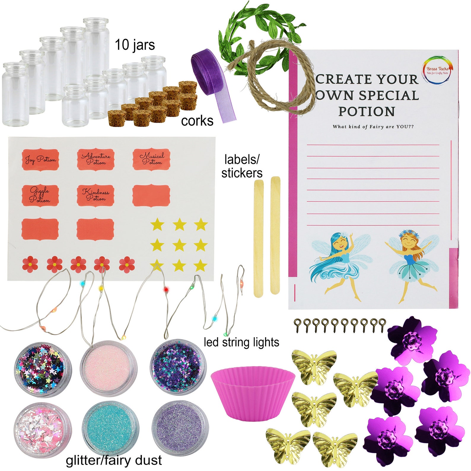 DIY Fairy Potions Kit for Kids Make Your Own Fairy Potions Etsy Canada