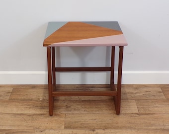 You Choose Colour: Mid Century teak side table