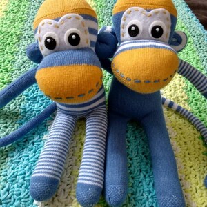 Soft baby sock monkey for babies image 8